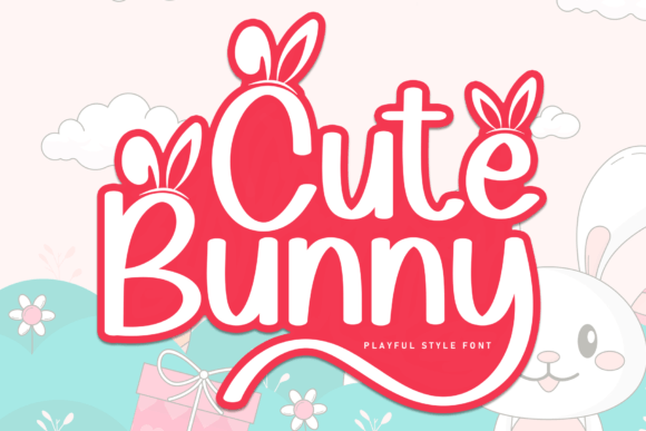 Cute Bunny Font - Featured Image