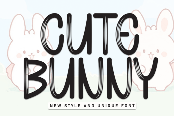 Cute Bunny Font - Featured Image