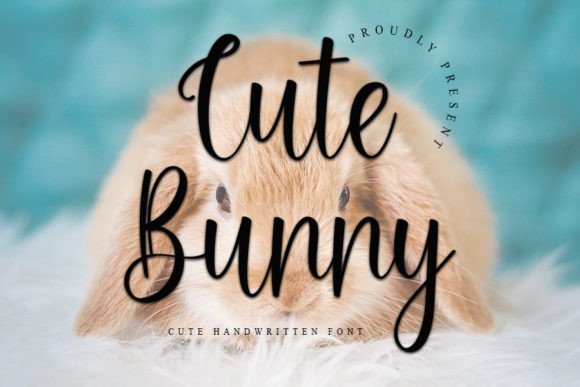 Cute Bunny Font - Featured Image