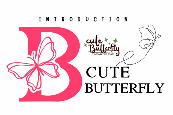 Cute Butterfly Font - Featured Image