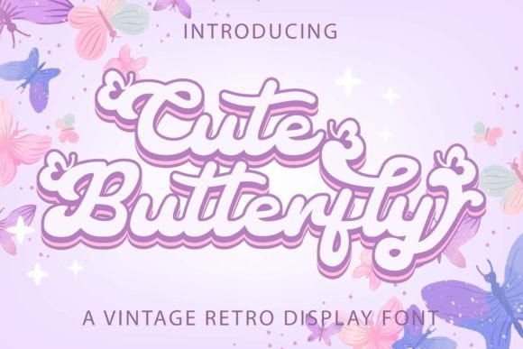 Cute Butterfly Font - Featured Image