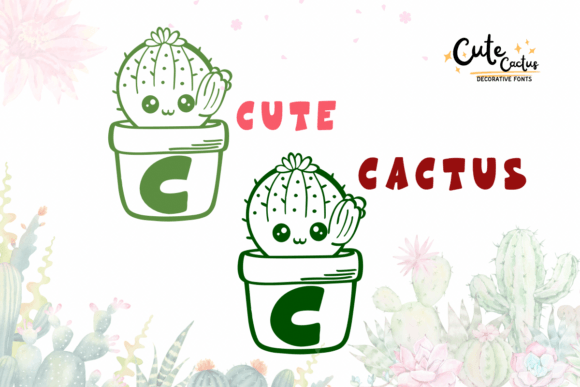 Cute Cactus Font - Featured Image