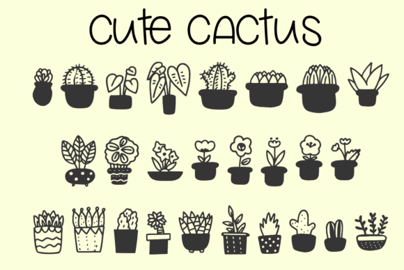 Cute Cactus Font - Featured Image