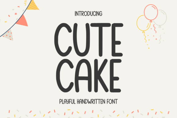 Cute Cake Font - Featured Image