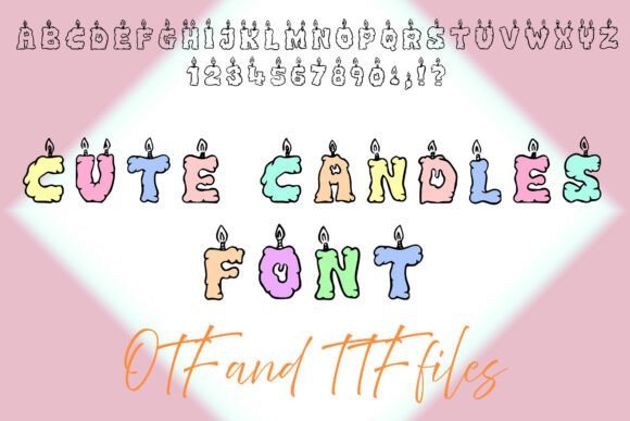 Cute Candle Font - Featured Image