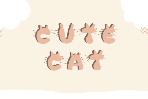Cute Cat Font - Featured Image