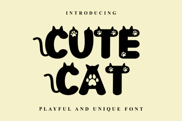 Cute Cat Font - Featured Image