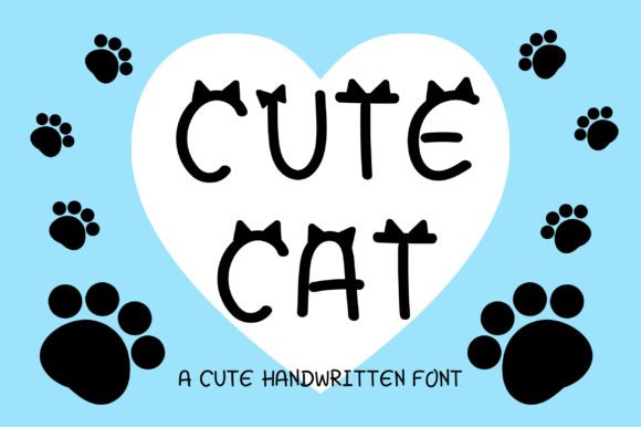 Cute Cat Font - Featured Image