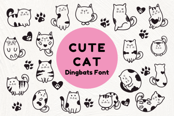 Cute Cat Font - Featured Image