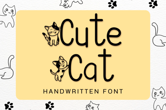 Cute Cat Font - Featured Image