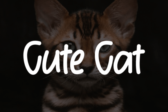 Cute Cat Font - Featured Image