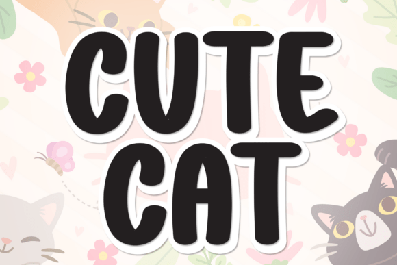 Cute Cat Font - Featured Image