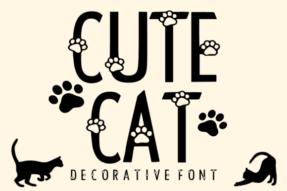 Cute Cat Font - Featured Image