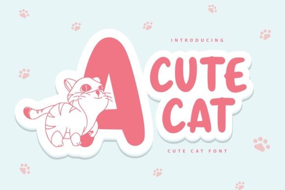 Cute Cat Font - Featured Image
