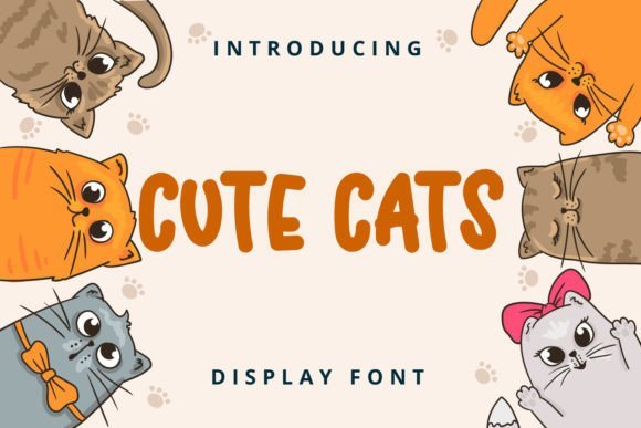 Cute Cats Font - Featured Image