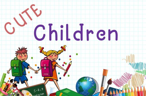 Cute Children Font - Featured Image