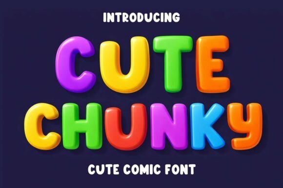 Cute Chunky Font - Featured Image