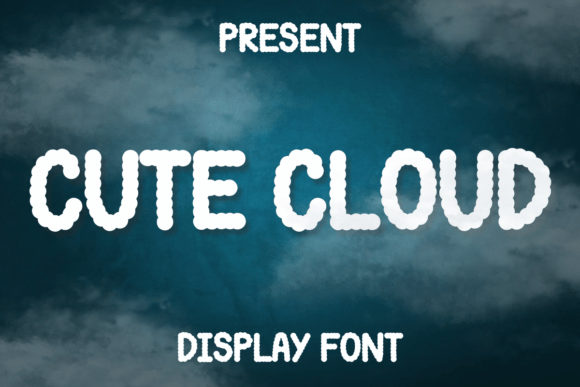 Cute Cloud Font - Featured Image
