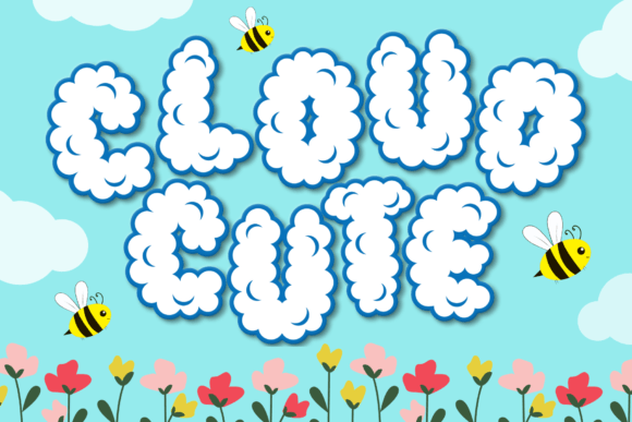 Cute Cloud Font - Featured Image