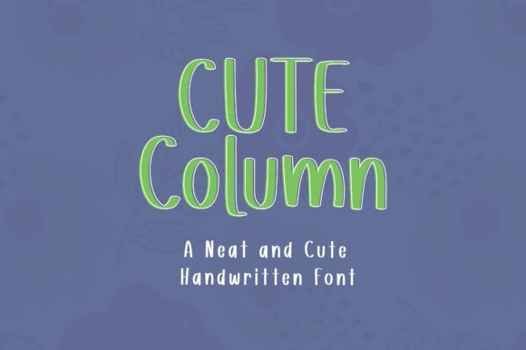 Cute Column Font Font - Featured Image