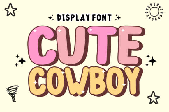 Cute Cowboy Font - Featured Image