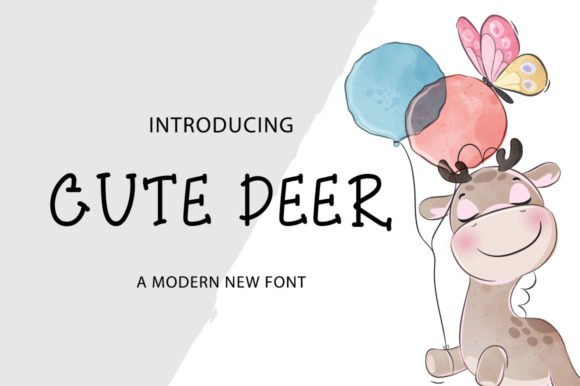 Cute Deer Font - Featured Image