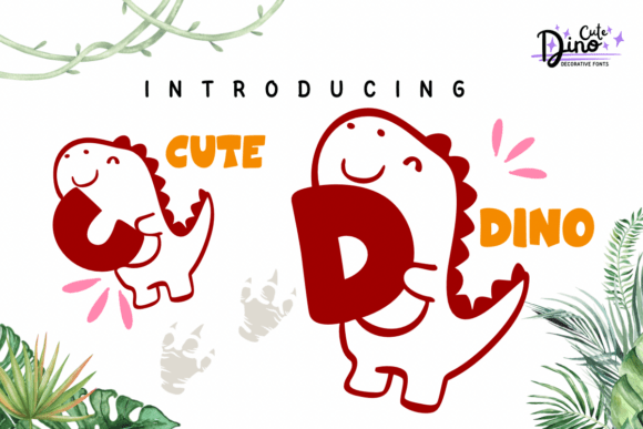 Cute Dino Font - Featured Image