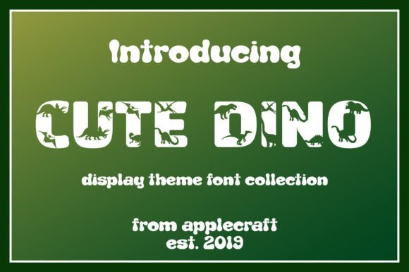 Cute Dino Font - Featured Image
