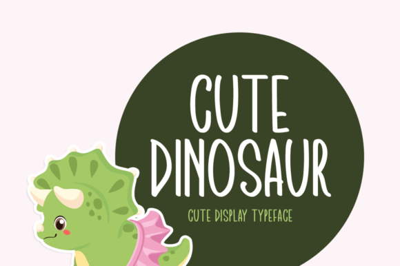 Cute Dinosaur Font - Featured Image