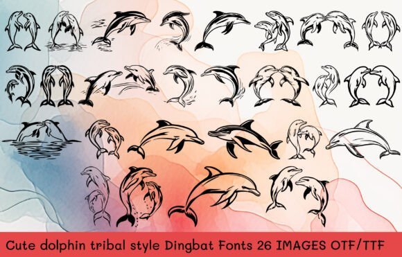 Cute Dolphin Font - Featured Image