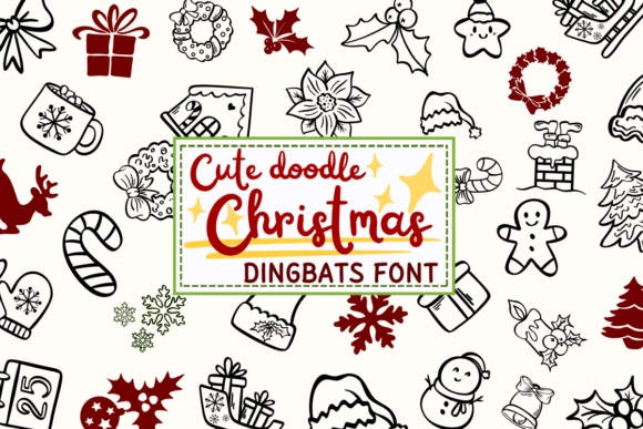 Cute Doodle Christmas Font - Featured Image