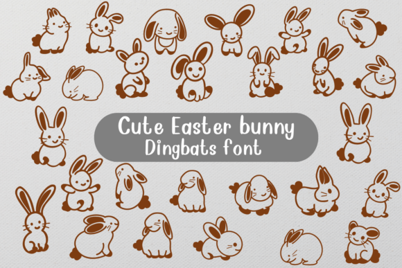 Cute Easter Bunny Font - Featured Image