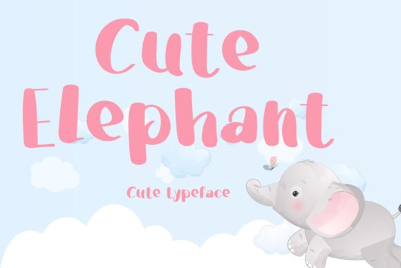 Cute Elephant Font - Featured Image