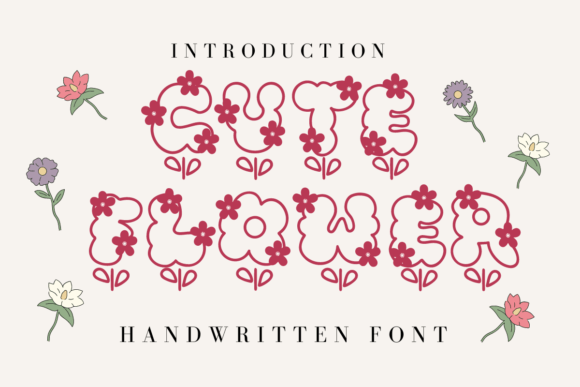 Cute Flower Font - Featured Image