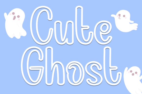 Cute Ghost Font - Featured Image