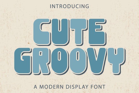 Cute Groovy Font - Featured Image