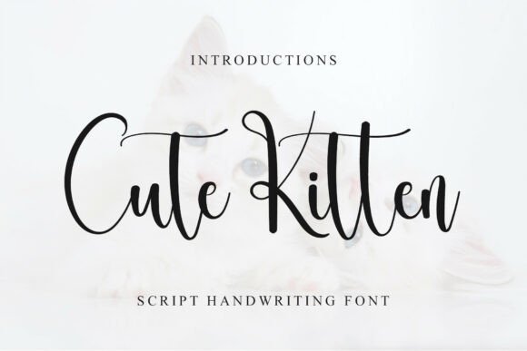 Cute Kitten Font - Featured Image