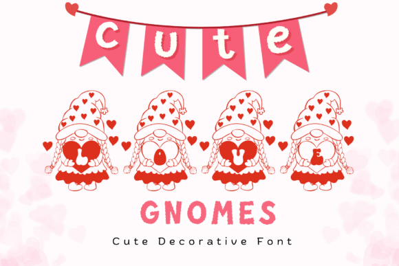 Cute Love Gnomes Font - Featured Image
