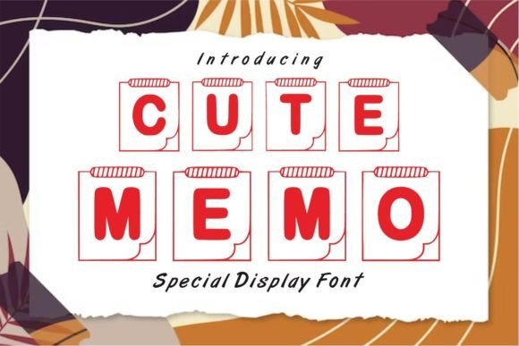Cute Memo Font - Featured Image