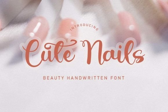 Cute Nails Font - Featured Image