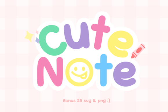 Cute Note Font - Featured Image