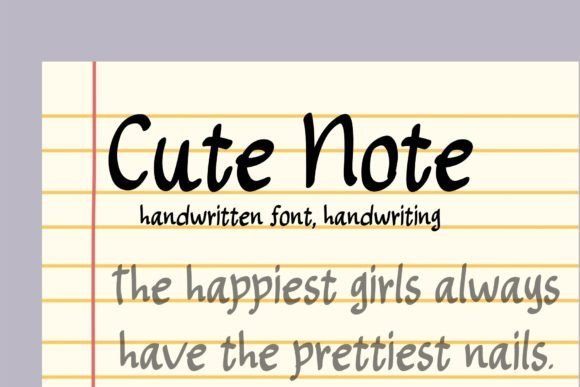 Cute Note Font - Featured Image