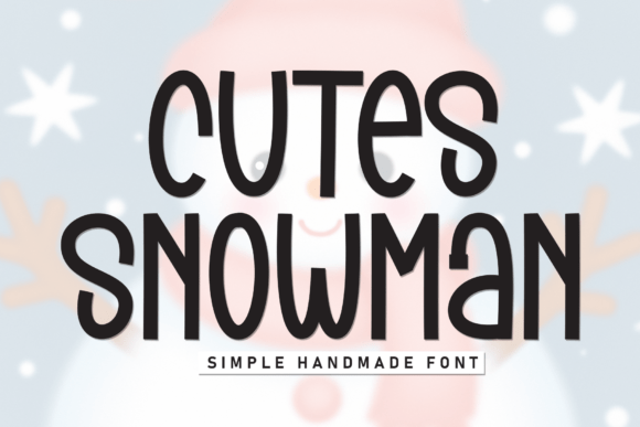Cutes Snowman Font - Featured Image