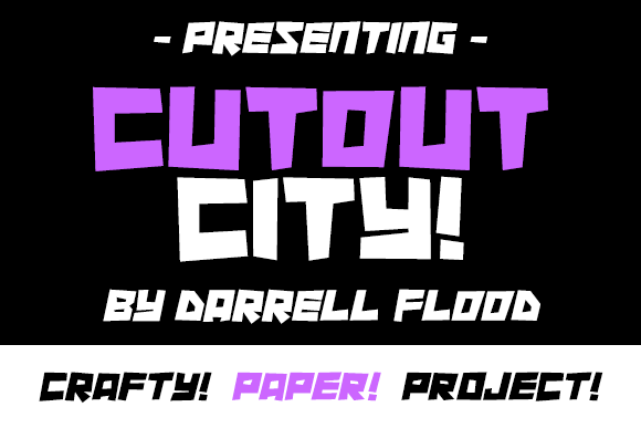 Cutout City Font - Featured Image