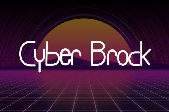 Cyber Brock Font - Featured Image