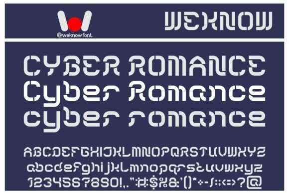 Cyber Romance Font - Featured Image