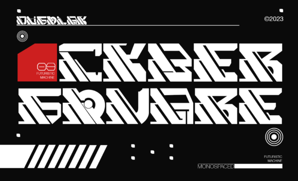 Cyber Square Font - Featured Image