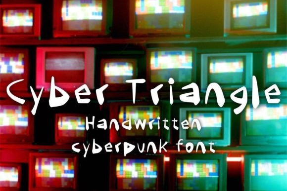 Cyber Triangle Font - Featured Image