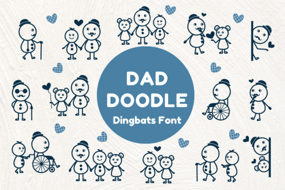 Dad Doodle Font - Featured Image