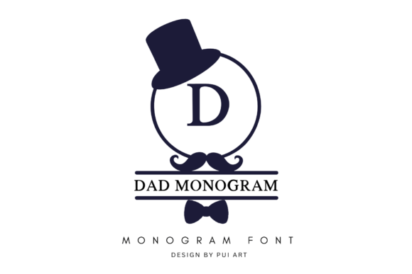 Dad Monogram Font - Featured Image